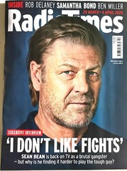 RADIO TIMES DON’T LIKE FIGHTS Sean Bean B Miller R Burton Bond April 2025 TV Mag