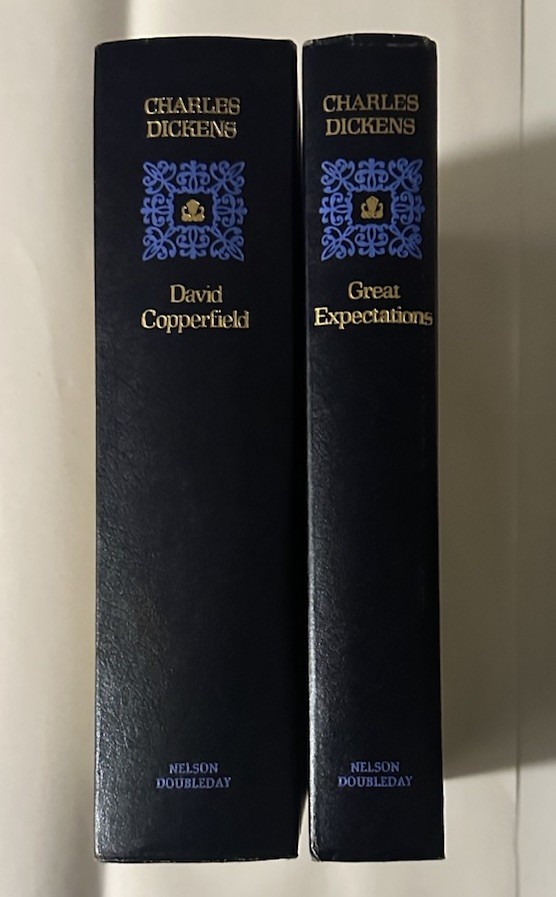Charles Dickens 2 Book Lot Copperfield / Great Expectations HC VNTG Doubleday