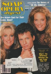 Soap Opera Digest Aug 28 1984 LEANN HUNLEY-STEVE BOND-LINDA DANO-ROBERT FOXWORTH