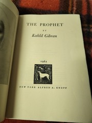 Antique The Prophet 1st Edition Kahlil Gibran Hardcover 1962 Pre-owned