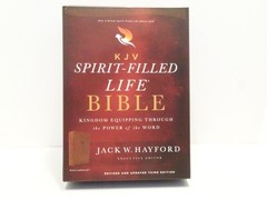 KJV, Spirit-Filled Life Bible Leathersoft Brown Red Letter Jack Hayford in Box