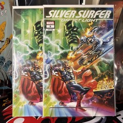 Silver Surfer Ghost Light #5 Massafera Exclusive Virgin trade set Ltd 1000