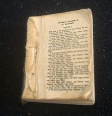 Miniature Bible – Missing Cover – 3.5cm x 2.5cm