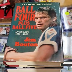 Jim Bouton Ball Four Plus Ball Five HC Signed by Author w/ Dust Jacket