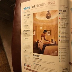 Los Angeles CA WHERE magazine 112 pages May 2014 edition Dine Shop Arts & Maps