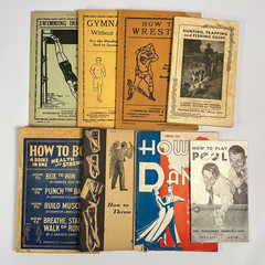 1930s “How To” Booklets, Lot of 8, Wrestling, Boxing, Dancing, Johnson Smith Co.