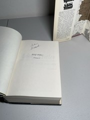 Vintage (1976) “Adolf Hitler” books by John Toland, Volumes I & II, HC/DJ