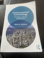 Environmental Criminology: – Paperback, by Andresen Martin A. – Good Condition.