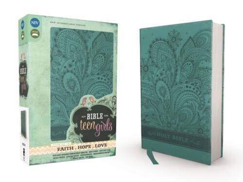 NIV, Bible for Teen Girls, Imitation Leather, Blue: Growing in Faith – VERY GOOD