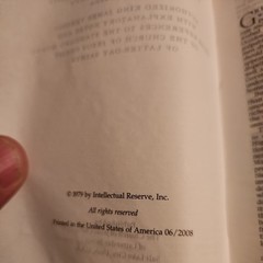 2008 Mini snap cover indexed Quad Scriptures Bible Book of Mormon Leather LDS