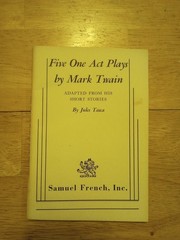 Five One Act Plays by Mark Twain