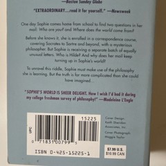 Jostein Gaarder Sophie’s World Paperback Fiction Philosophy Novel Reprint