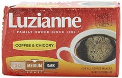 Luzianne Coffee & Chicory Medium Roast Ground Coffee, 13oz Bag (Pack of 4)
