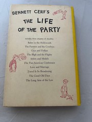The Life of the Party Bennett Cerf 1956 Illustrated Anecdotes Doubleday HC