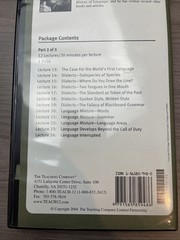 The Great Courses – The Story of Human Language Parts 1-3 6-DVD Set