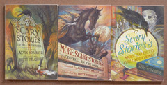 Lot 3 SCARY STORIES TO TELL IN THE DARK Alvin Schwartz Brett Helquist Horror L1