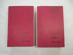 Conduct Order Doctrine of the Church by William Marrion Branham, Vols1 & 2, 1973