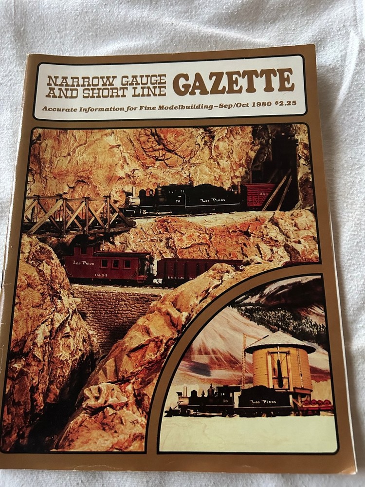 Narrow Gauge Gazette Magazine Sep/Oct 1980 Model Railroading Benchmark