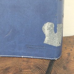 NIV Teen Study Bible Blue Black Italian Duo-Tone Zondervan Leather 2000s
