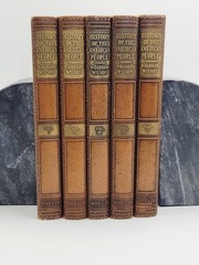 History of the American People by Woodrow Wilson- 5 Vol Set HC Faux Leather 1931
