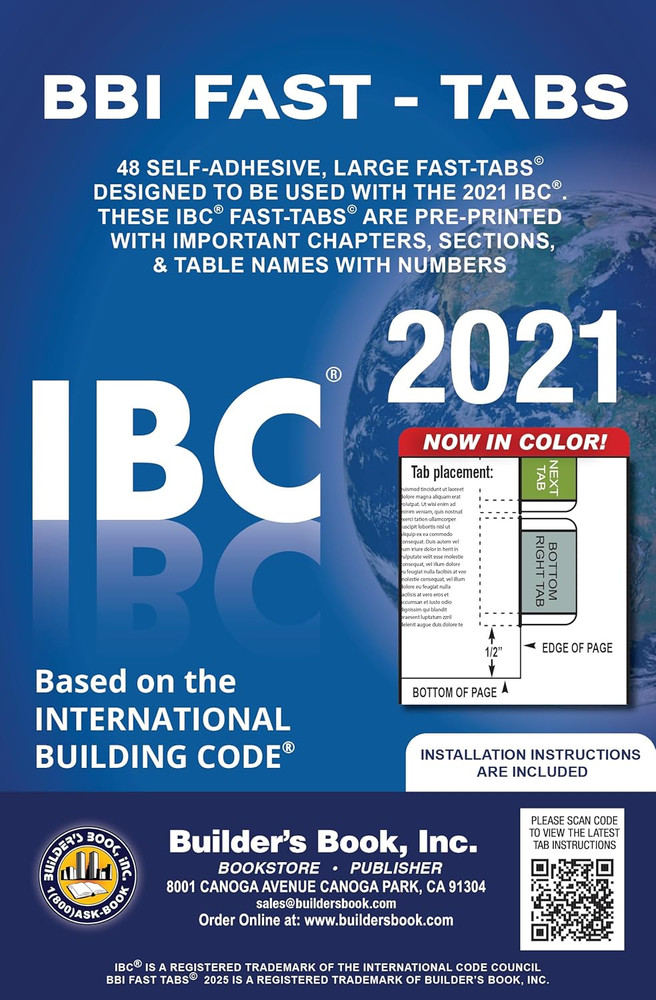 2021 International Building Code IBC Fast Tabs