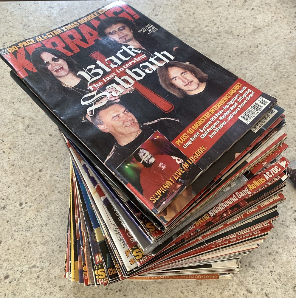Job Lot 46 x Kerrang Metal/Rock Magazine Issues 2000 Manson Metallica Maiden