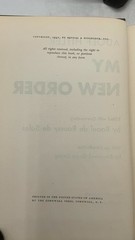 MY NEW Order Adolf Hitler Hardcover 1941
