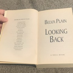 Belva Plain Looking Back Paperback Dell A Dell Book Fiction Adult Friendship