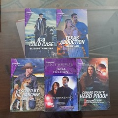 Set of 5 Harlequin Intrigue Pre-owned Books The Awakening Texas Abduction & More
