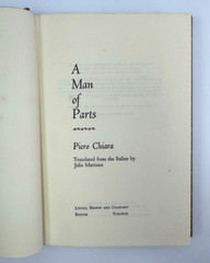 A Man Of Parts By Piero Chiara HC 1st First American Edition 1968 RARE Good Cond
