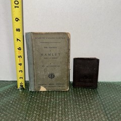 The Holy Bible Little Leather Library NY And Hamlet By Shakespeare 1895 Antique