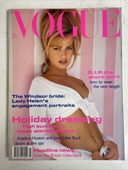 VOGUE UK Magazine Karen Mulder July 1992 Vintage British Fashion