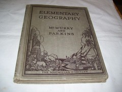 Antique 1921 School Elementary Geography Book