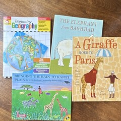 Elementary Geography Lot Of 1 Workbook And 3 Story Books
