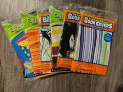 Stretchable Book Covers – Assorted 8″x10″ Prints- Pack of 6