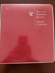 Harvard Business Review Special Collection Binder Behavior in Organizations 1990