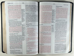 MEV Bible Thinline Reference Black Red Letter USA Print Clean Text
