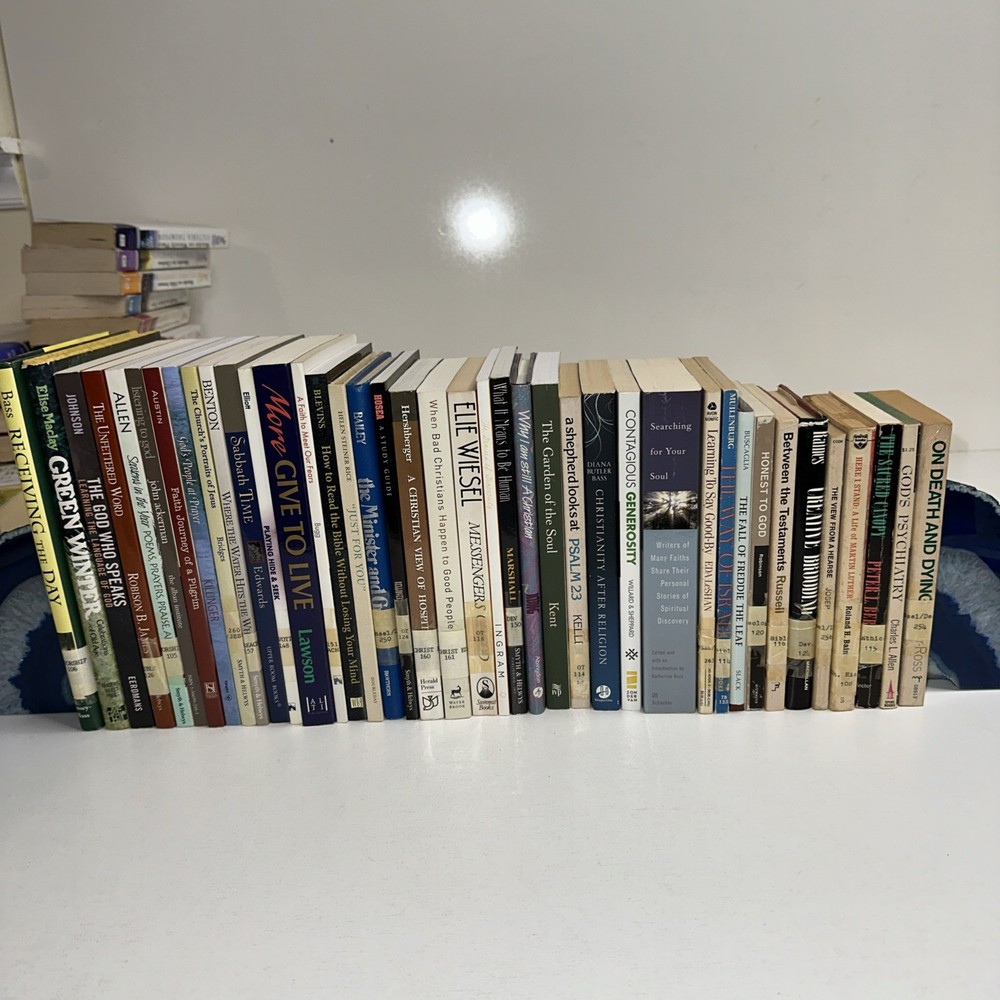 Vintage Lot of 40 Christian Religious Sermons Theology Books – Pastor’s Library