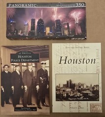 Houston Pack: Police Dept-New & Hou Postcard Series-New & Hou Puzzle-used