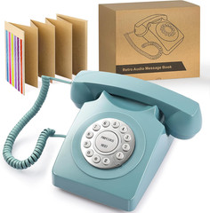 Audio Guest Book Wedding Phone, Record Guest Messages, Retro Audio Guestbook for