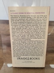 The Spiritual Exercises of St. Ignatius! PB Book by Anthony Mottola 1964