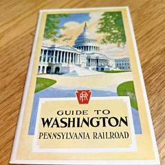 1938 PENNSYLVANIA RAILROAD Washington DC Guidebook – UNUSED