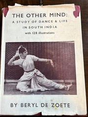 The Other Mind: A Study of Dance in South India by Beryl De Zoete (1960: HB/DJ)
