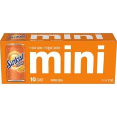 Sunkist Orange Soda – 10pk/7.5 fl oz Mini Cans