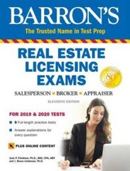 Barron’s Real Estate Licensing Exams: With Bonus Online Digital Flas – GOOD