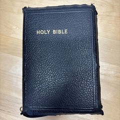 Holy Bible Maps Old & New Testaments Zippered American Bible Society- Clean