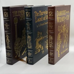 EASTON PRESS L. Frank Baum Leather illustrated Gilded Bundle Of 3 Oz Books