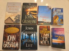 John Grisham Novels Lot Of 8 With 5 Hardcover All First Edition.