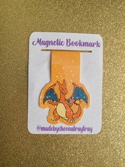 Magnetic Charizard Bookmark Pocket Monster Books Holographic Pokemon