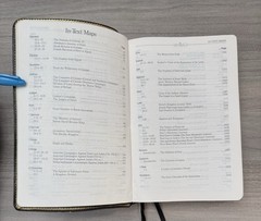 1990 Wesley Bible Personal Study NKJV Black GENUINE LEATHER Nelson 986 Red Lettr